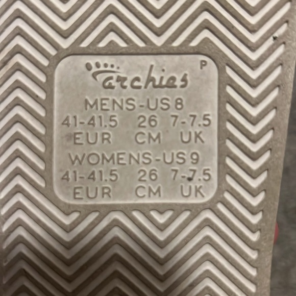 Archie’s- White Flip Flops - Picture 2 of 2